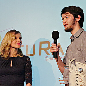 Den Preis für den besten Kurzfilm stiftete der Studierendenrat der Hochschule Zittau/Görlitz.
