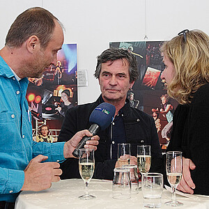 Ola und Andreas im Gespräch mit dem MDR (5 Fotos: Ilona Franí§a)